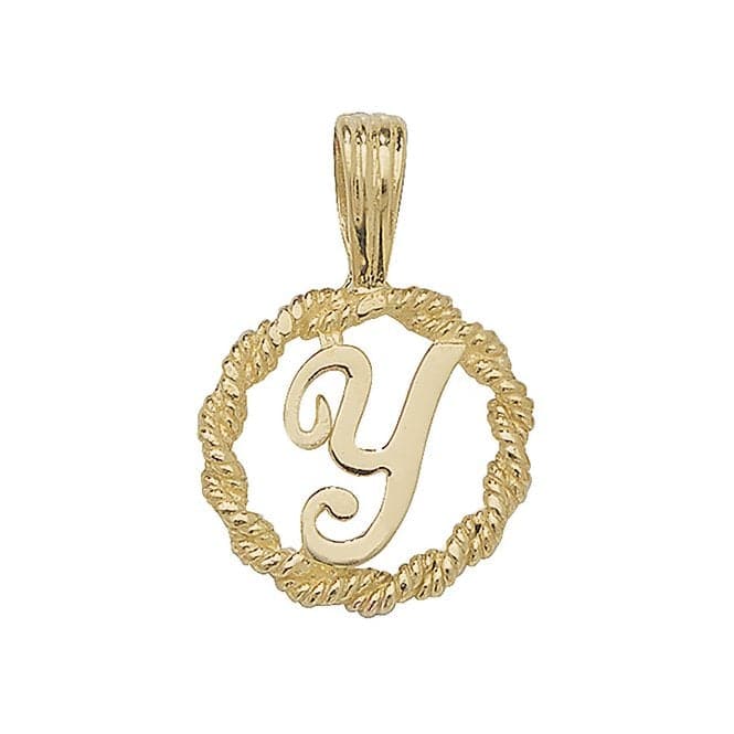 9ct Yellow Gold Rope Initial Pendant PN525/YAcotis Gold JewelleryPN525/Y