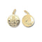 9ct Yellow Gold Round Dbl Sided St Christopher Pendant PN282Acotis Gold JewelleryPN282