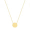 9ct Yellow Gold Round Disc Necklet NK383Acotis Gold JewelleryNK383