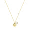 9ct Yellow Gold Round Disc&Cz Circle Necklet NK384Acotis Gold JewelleryNK384