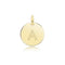 9ct Yellow Gold Round Plain Initial Pendant PN1280/AAcotis Gold JewelleryPN1280/A