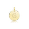 9ct Yellow Gold Round Plain Initial Pendant PN1280/GAcotis Gold JewelleryPN1280/G