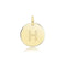 9ct Yellow Gold Round Plain Initial Pendant PN1280/HAcotis Gold JewelleryPN1280/H
