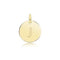 9ct Yellow Gold Round Plain Initial Pendant PN1280/JAcotis Gold JewelleryPN1280/J