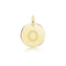 9ct Yellow Gold Round Plain Initial Pendant PN1280/OAcotis Gold JewelleryPN1280/O