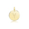 9ct Yellow Gold Round Plain Initial Pendant PN1280/YAcotis Gold JewelleryPN1280/Y