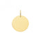 9ct Yellow Gold Round Plain Medium Pendant PN1198Acotis Gold JewelleryPN1198