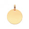 9ct Yellow Gold Round Plain Pendant PN1075Acotis Gold JewelleryPN1075