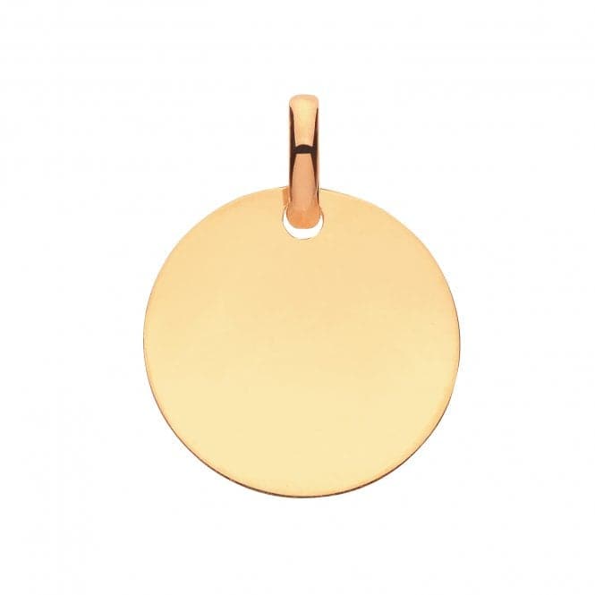 9ct Yellow Gold Round Plain Pendant PN1075Acotis Gold JewelleryPN1075