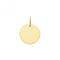 9ct Yellow Gold Round Plain Small Pendant PN1197Acotis Gold JewelleryPN1197