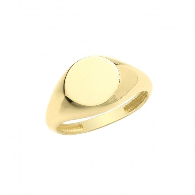 9ct Yellow Gold Round Signet Ring RN940Acotis Gold JewelleryRN940/L