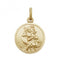 9ct Yellow Gold Round St Christopher Pendant PN145Acotis Gold JewelleryPN145