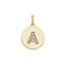 9ct Yellow Gold Round Zirconia Initial Pendant PN610/AAcotis Gold JewelleryPN610/A