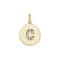 9ct Yellow Gold Round Zirconia Initial Pendant PN610/CAcotis Gold JewelleryPN610/C