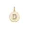 9ct Yellow Gold Round Zirconia Initial Pendant PN610/DAcotis Gold JewelleryPN610/D
