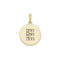 9ct Yellow Gold Round Zirconia Initial Pendant PN610/EAcotis Gold JewelleryPN610/E