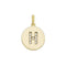 9ct Yellow Gold Round Zirconia Initial Pendant PN610/HAcotis Gold JewelleryPN610/H