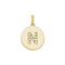 9ct Yellow Gold Round Zirconia Initial Pendant PN610/NAcotis Gold JewelleryPN610/N