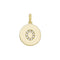 9ct Yellow Gold Round Zirconia Initial Pendant PN610/OAcotis Gold JewelleryPN610/O