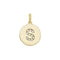 9ct Yellow Gold Round Zirconia Initial Pendant PN610/SAcotis Gold JewelleryPN610/S