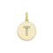 9ct Yellow Gold Round Zirconia Initial Pendant PN610/TAcotis Gold JewelleryPN610/T