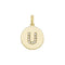 9ct Yellow Gold Round Zirconia Initial Pendant PN610/UAcotis Gold JewelleryPN610/U