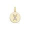 9ct Yellow Gold Round Zirconia Initial Pendant PN610/XAcotis Gold JewelleryPN610/X