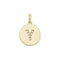 9ct Yellow Gold Round Zirconia Initial Pendant PN610/YAcotis Gold JewelleryPN610/Y