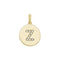9ct Yellow Gold Round Zirconia Initial Pendant PN610/ZAcotis Gold JewelleryPN610/Z