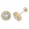9ct Yellow Gold Round Zirconia Stud Earrings ES518Acotis Gold JewelleryES518