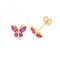 9ct Yellow Gold Ru Butterfly Stud Earrings ES1602RAcotis Gold JewelleryES1602R