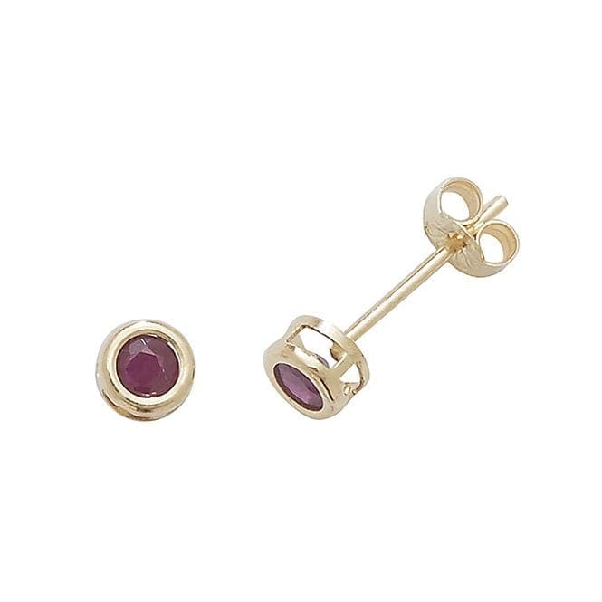 9ct Yellow Gold Ruby Stud Earrings ES425RBAcotis Gold JewelleryES425RB