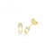 9ct Yellow Gold Safety Pin Studs ES738Acotis Gold JewelleryES738