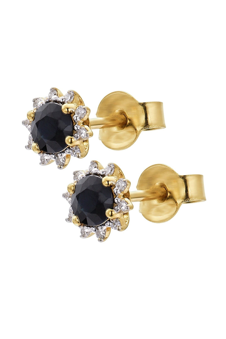 9ct Yellow Gold Sapphire and Diamond Earring and Pendant SetThe Fine CollectiveBA0071951