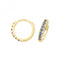 9ct Yellow Gold Sapphire Blue Zirconia Huggies 9Mm ER1180SAcotis Gold JewelleryER1180S