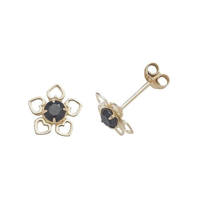 9ct Yellow Gold Sapphire Stud Earrings ES424BSAcotis Gold JewelleryES424BS