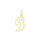 9ct Yellow Gold Script Initial Pendant PN1220/BAcotis Gold JewelleryPN1220/B