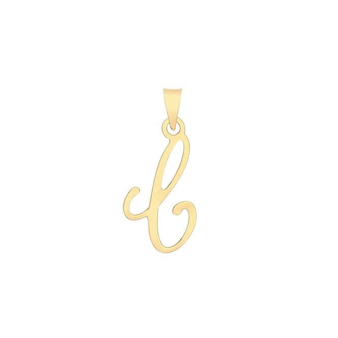 9ct Yellow Gold Script Initial Pendant PN1220/CAcotis Gold JewelleryPN1220/C