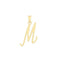 9ct Yellow Gold Script Initial Pendant PN1220/MAcotis Gold JewelleryPN1220/M