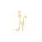 9ct Yellow Gold Script Initial Pendant PN1220/NAcotis Gold JewelleryPN1220/N