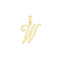 9ct Yellow Gold Script Initial Pendant PN1220/WAcotis Gold JewelleryPN1220/W