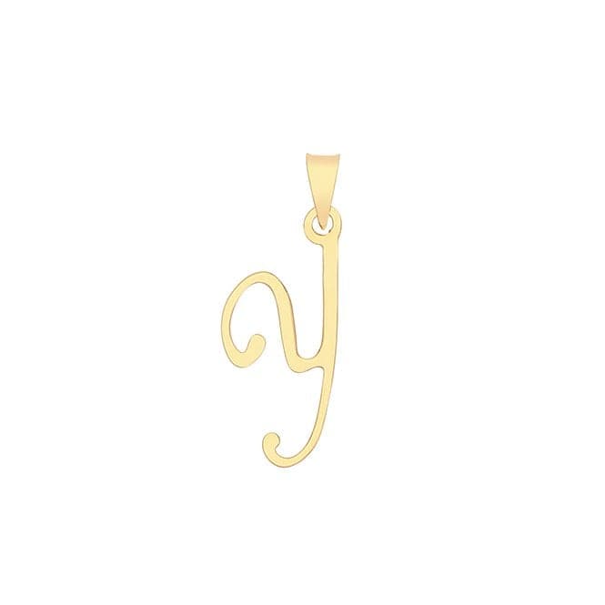 9ct Yellow Gold Script Initial Pendant PN1220/YAcotis Gold JewelleryPN1220/Y