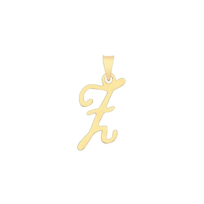 9ct Yellow Gold Script Initial Pendant PN1220/ZAcotis Gold JewelleryPN1220/Z