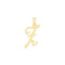 9ct Yellow Gold Script Initial Pendant PN1220/ZAcotis Gold JewelleryPN1220/Z