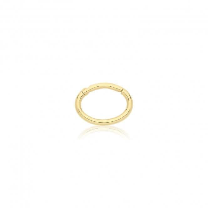 9ct Yellow Gold Seamless Oval Clicker ES2013Acotis Gold JewelleryES2013