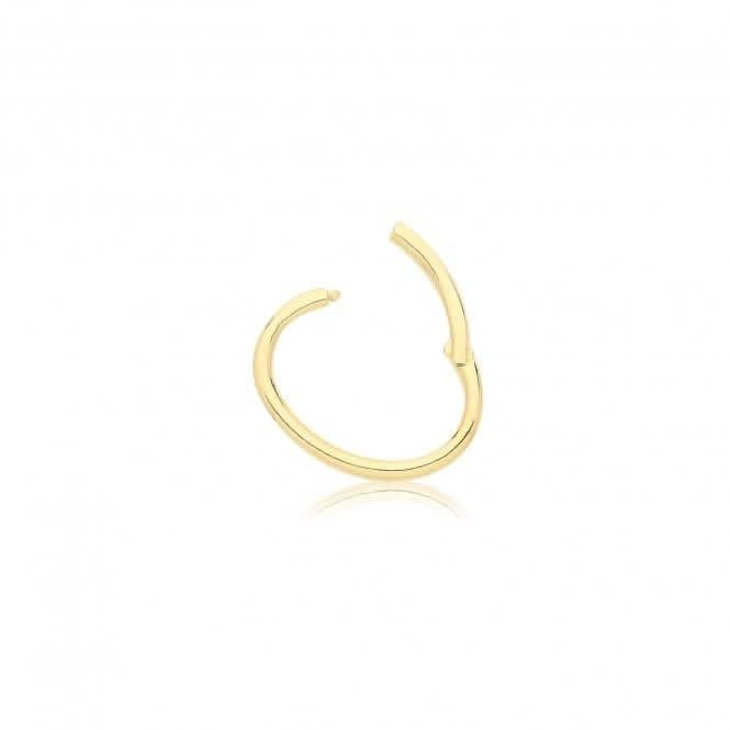 9ct Yellow Gold Seamless Oval Clicker ES2014Acotis Gold JewelleryES2014