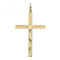 9ct Yellow Gold Semi Solid Cross H Engraved PN1215EAcotis Gold JewelleryPN1215E