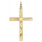 9ct Yellow Gold Semi Solid Cross H Engraved PN1216EAcotis Gold JewelleryPN1216E