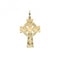 9ct Yellow Gold Semi Solid Cross H Engraved PN1219CEAcotis Gold JewelleryPN1219CE