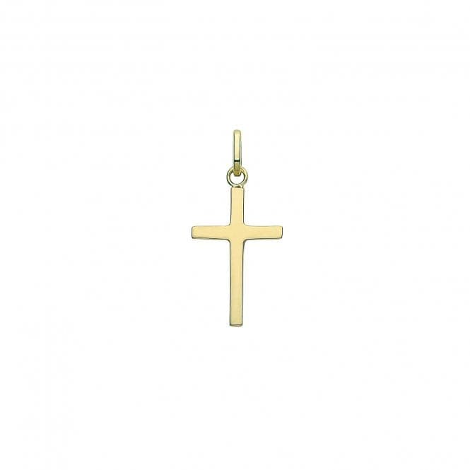 9ct Yellow Gold Semi Solid Cross PN1210Acotis Gold JewelleryPN1210